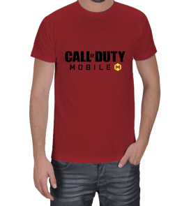 Tisho - Call of Duty Mobile Kırmızı Renk Erkek Tişört