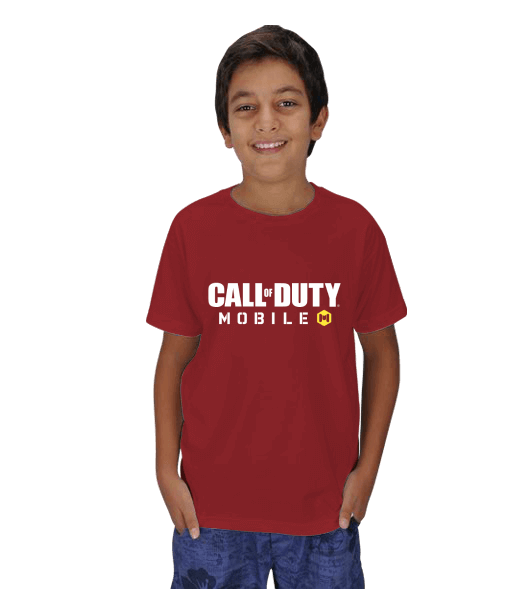 Tisho - Call of Duty Mobile Kırmızı Renk2 Çocuk Unisex