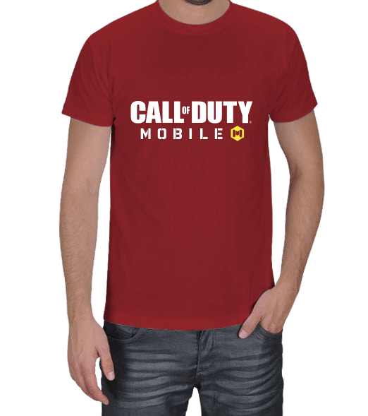 Tisho - Call of Duty Mobile2 Kırmızı Renk Erkek Tişört