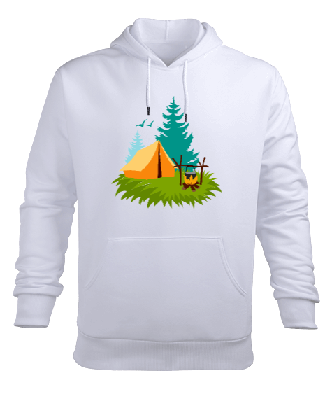 Tisho - camping Erkek Kapüşonlu Hoodie Sweatshirt