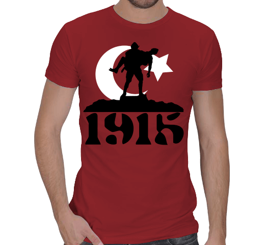 Tisho - Çanakkale 1915 Erkek Regular Kesim Tişört