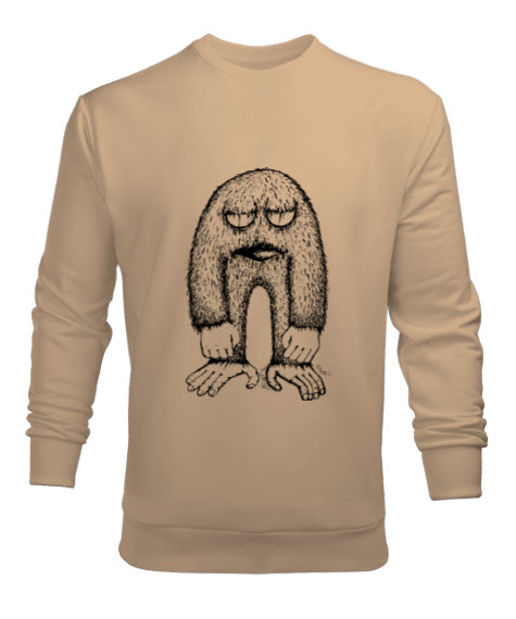 Tisho - Canavar Figürlü Erkek Sweatshirt