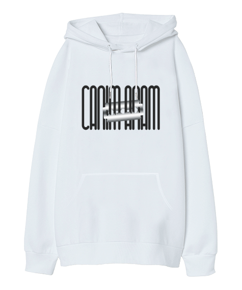 Tisho - CANIM ANAM - GİLLETTE SEASON Oversize Unisex Kapüşonlu Sweatshirt