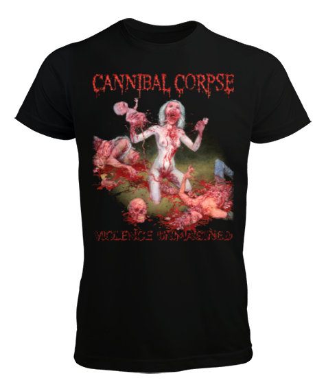 Tisho - Cannibal Corpse Violence Unimagined Siyah Erkek Tişört