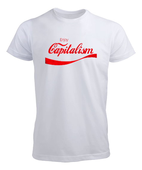 Tisho - Capitalism - Kirmizi Erkek Tişört