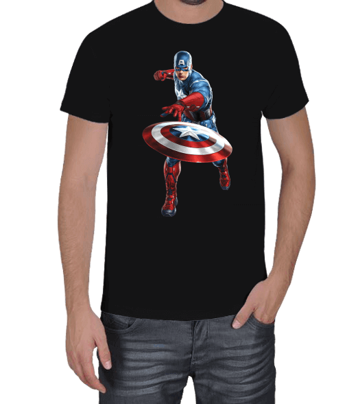 Tisho - Captain America Erkek Tişört