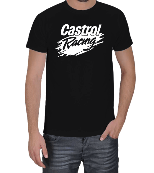Castrol Racing Logolu Erkek Tişört
