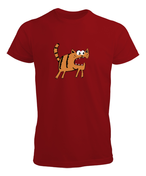 Tisho - Cat Kırmızı Erkek Tişört