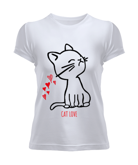Tisho - Cat Love Kadın Tişört
