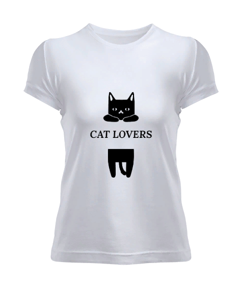 Tisho - Cat Lovers Black Kadın Tişört