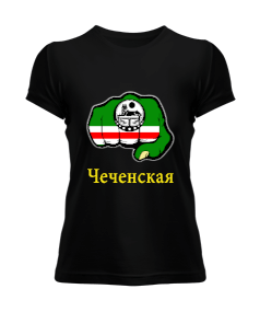 Çeçen,Çeçen bayrağı,Çeçenistan. Kadın Tişört - Tisho