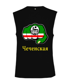 Çeçenistan Bayrağı Bu aile mirası bayrağıyla Çeçen kökenlerinizle gurur duyduğunuzu gösterin. Kesik Kol Unisex Tişört - Tisho