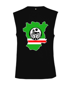 Tisho - Çeçenistan Bayrağı Bu aile mirası bayrağıyla Çeçen kökenlerinizle gurur duyduğunuzu gösterin. Kesik Kol Unisex Tişört