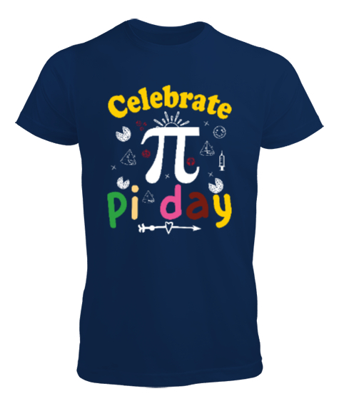 Tisho - Celebrate Pi Day Lacivert Erkek Tişört