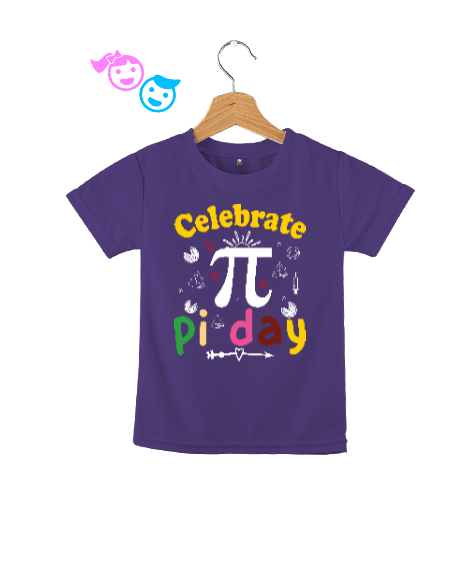 Tisho - Celebrate Pi Day Mor Çocuk Unisex