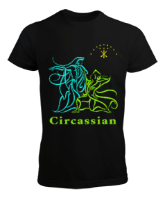 Çerkes Bayrağı, adiga bayrağı. Erkek Tişört - Tisho