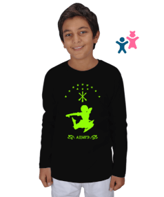Çerkes Bayrağı, adiga bayrağı,Çerkes logosu. Çocuk Unisex Uzunkollu - Tisho