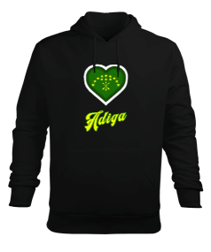 Çerkes Bayrağı, adiga bayrağı,Çerkes logosu. Erkek Kapüşonlu Hoodie Sweatshirt - Tisho