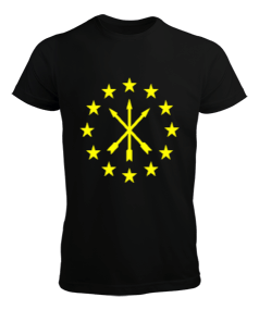 Çerkes Bayrağı, adiga bayrağı,Çerkes logosu. Erkek Tişört - Tisho