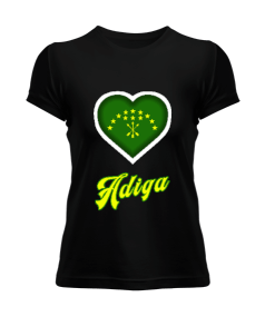 Çerkes Bayrağı, adiga bayrağı,Çerkes logosu. Kadın Tişört - Tisho