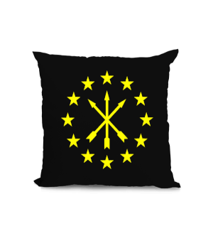 Çerkes Bayrağı, adiga bayrağı,Çerkes logosu. Kare Yastık - Tisho