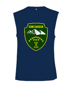 Çerkes Bayrağı, adiga bayrağı,Çerkes logosu. Kesik Kol Unisex Tişört - Tisho