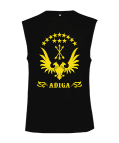 Çerkes Bayrağı, adiga bayrağı,Çerkes logosu. Kesik Kol Unisex Tişört - Tisho