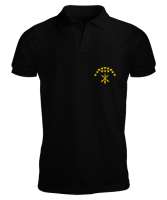 Çerkes Bayrağı, adiga bayrağı,Çerkes logosu. Siyah Erkek Kısa Kol Polo Yaka - Tisho