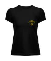 Çerkes Bayrağı, adiga bayrağı,Çerkes logosu. Siyah Kadın Tişört - Tisho