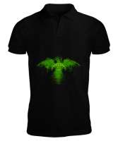 Çerkes Bayrağı,Kafkas,adiga bayrağı,Çerkes logosu. Siyah Erkek Kısa Kol Polo Yaka - Tisho