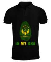 Çerkes Bayrağı,Kafkas,adiga bayrağı,Çerkes logosu. Siyah Erkek Kısa Kol Polo Yaka - Tisho