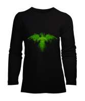 Çerkes Bayrağı,Kafkas,adiga bayrağı,Çerkes logosu. Siyah Kadın Uzun Kol Tişört - Tisho