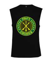 Çerkes Bayrağı,Kafkas,adiga bayrağı,Çerkes logosu. Siyah Kesik Kol Unisex Tişört - Tisho