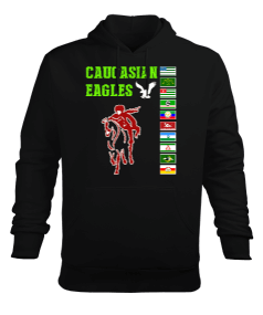 Çerkes,abhazya, Kafkas,karaçay çerkesya,kabardino balkarya,Kuzey Osetya,İnguşetya,çeçenistan,Dağısta Erkek Kapüşonlu Hoodie Sweatshirt - Tisho