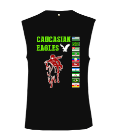 Çerkes,abhazya, Kafkas,karaçay çerkesya,kabardino balkarya,Kuzey Osetya,İnguşetya,çeçenistan,Dağısta Kesik Kol Unisex Tişört - Tisho