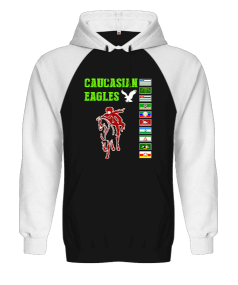 Çerkes,abhazya, Kafkas,karaçay çerkesya,kabardino balkarya,Kuzey Osetya,İnguşetya,çeçenistan,Dağısta Orjinal Reglan Hoodie Unisex Sweatshirt - Tisho