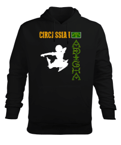 Çerkes,Çerkes Bayrağı, adiga bayrağı,Çerkes logosu. Erkek Kapüşonlu Hoodie Sweatshirt - Tisho