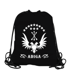 Çerkes,Kafkas,Çerkes Bayrağı, adiga logosu. Büzgülü Spor Çanta - Tisho