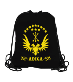Çerkes,Kafkas,Çerkes Bayrağı, adiga logosu. Büzgülü Spor Çanta - Tisho