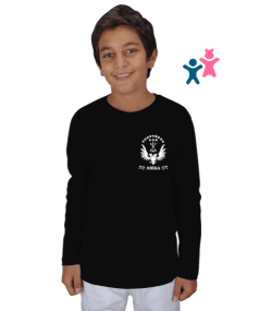 Çerkes,Kafkas,Çerkes Bayrağı, adiga logosu. Çocuk Unisex Uzunkollu - Tisho