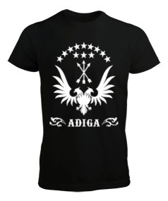 Çerkes,Kafkas,Çerkes Bayrağı, adiga logosu. Erkek Tişört - Tisho