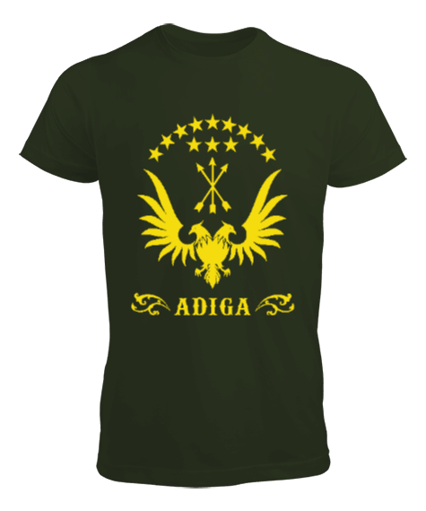 Çerkes,Kafkas,Çerkes Bayrağı, adiga logosu. Erkek Tişört - Tisho