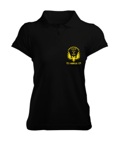 Çerkes,Kafkas,Çerkes Bayrağı, adiga logosu. Kadın Polo Yaka Tişört - Tisho