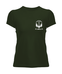 Çerkes,Kafkas,Çerkes Bayrağı, adiga logosu. Kadın Tişört - Tisho