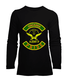 Çerkes,Kafkas,Çerkes Bayrağı, adiga logosu. Kadın Uzun Kol Tişört - Tisho