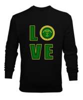 Çerkes,Kafkas,Çerkes Bayrağı,Adygea,adiga logosu. Siyah Erkek Sweatshirt - Tisho