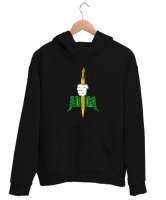 Çerkes,Kafkas,Çerkes Bayrağı,Adygea,adiga logosu. Siyah Unisex Kapşonlu Sweatshirt - Tisho