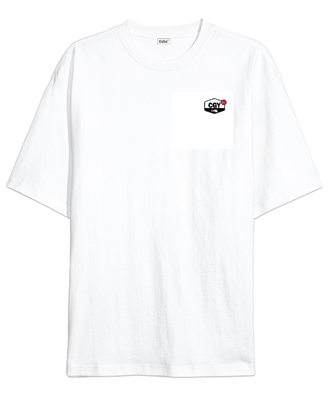Tisho - CGY basic logo oversize t-shirt Oversize Unisex Tişört