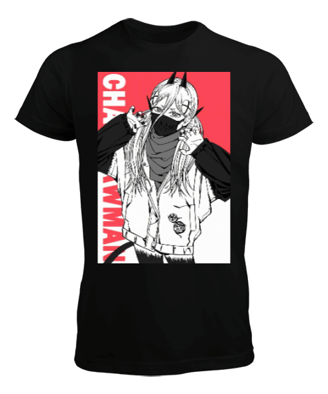 Tisho - Chainsaw Man Erkek T-shirt Erkek Tişört