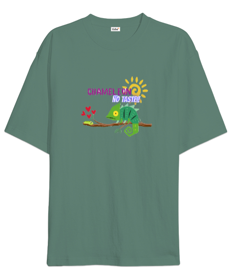 Tisho - CHAMELON Çağla Yeşili Oversize Unisex Tişört